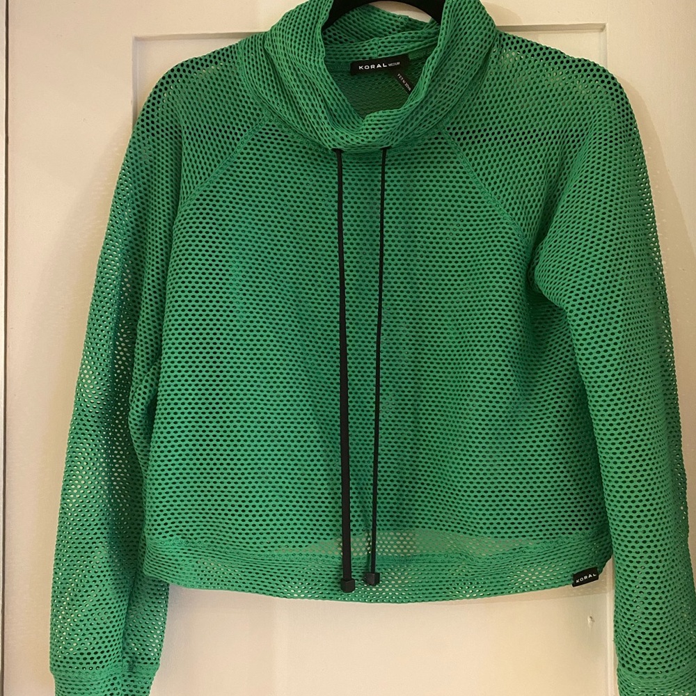 Green Koral Pump Open Mesh Pullover